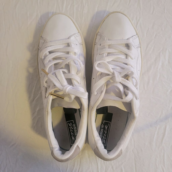 Size 6.5 - adidas Sleek Crystal White W - Picture 4 of 5